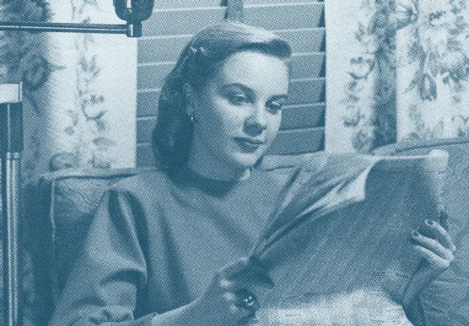 Vrouw leest de krant