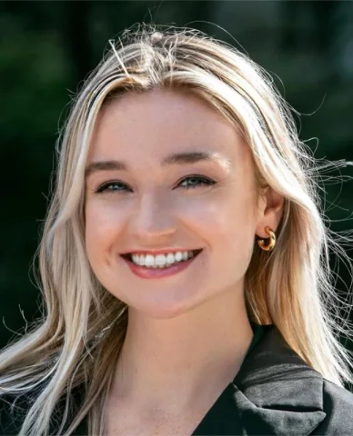 Smiling portrait of Alyssa O’Connor, Delivery Excellence Lead in Philadelphia.