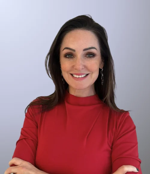 Portrait of Ciara Finegan-Taylor, Principal in Delivery, smiling in London.