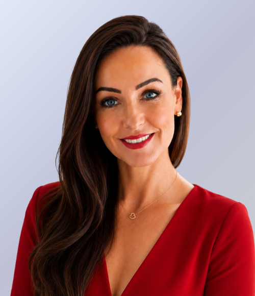 Portrait of Ciara Finegan-Taylor, Principal in Delivery, smiling in London.