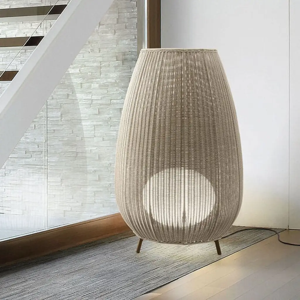 Bamboo Woven Lamp Housing