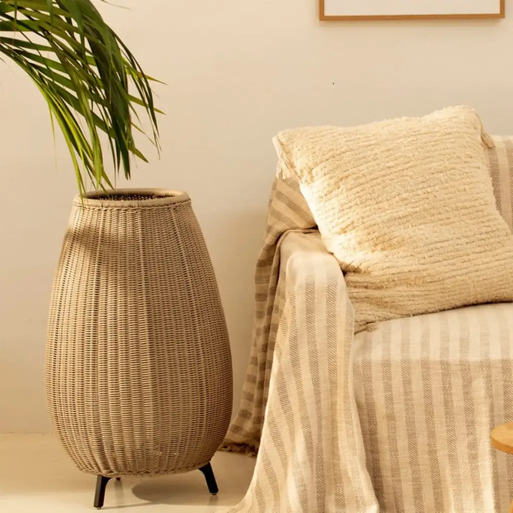 Bamboo Woven Lamp Housing