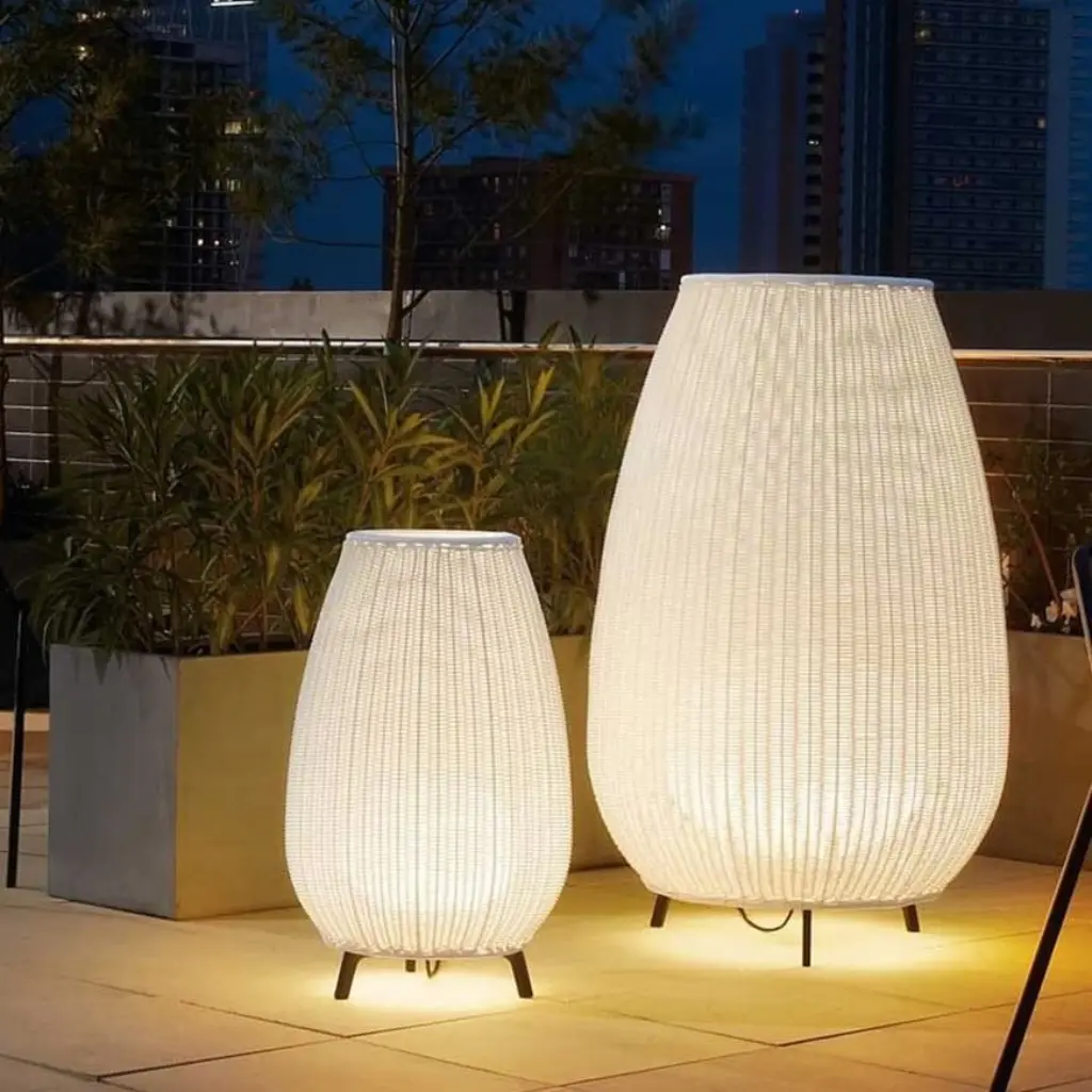 Bamboo Woven Lamp Housing