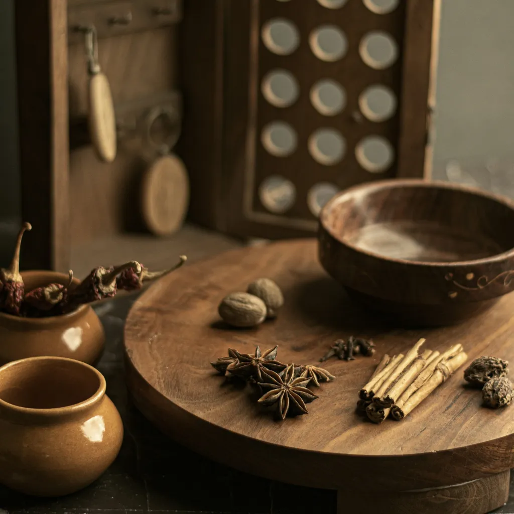 Circular Wooden Table