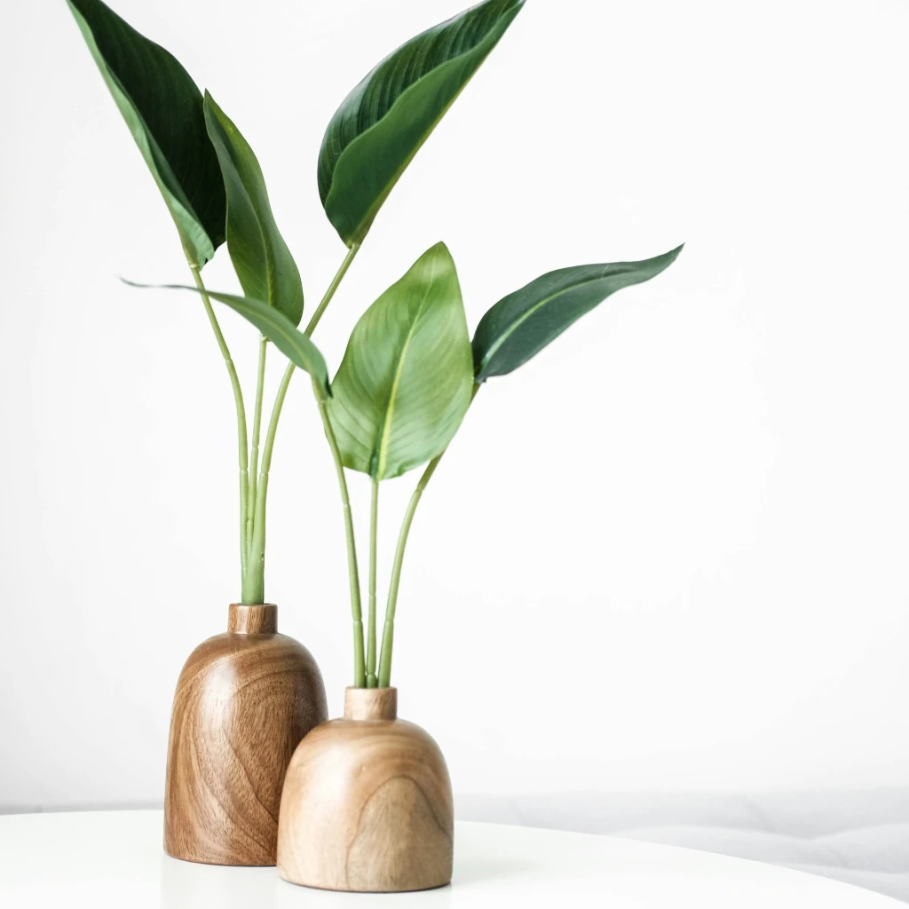 Wooden Short Pot