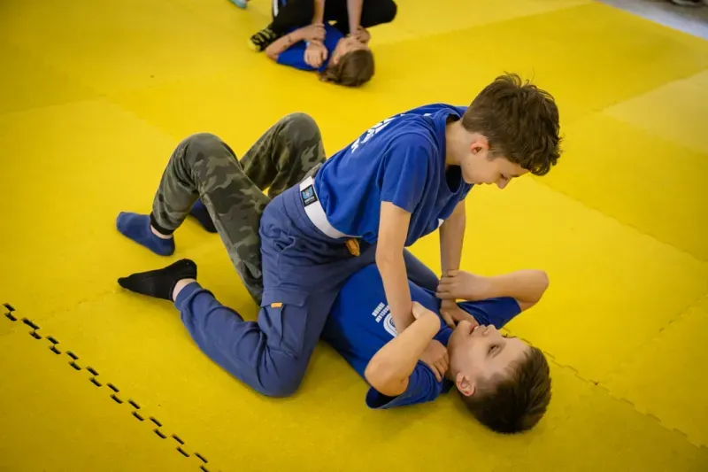 Uczestnicy United Krav Maga Kids Trening