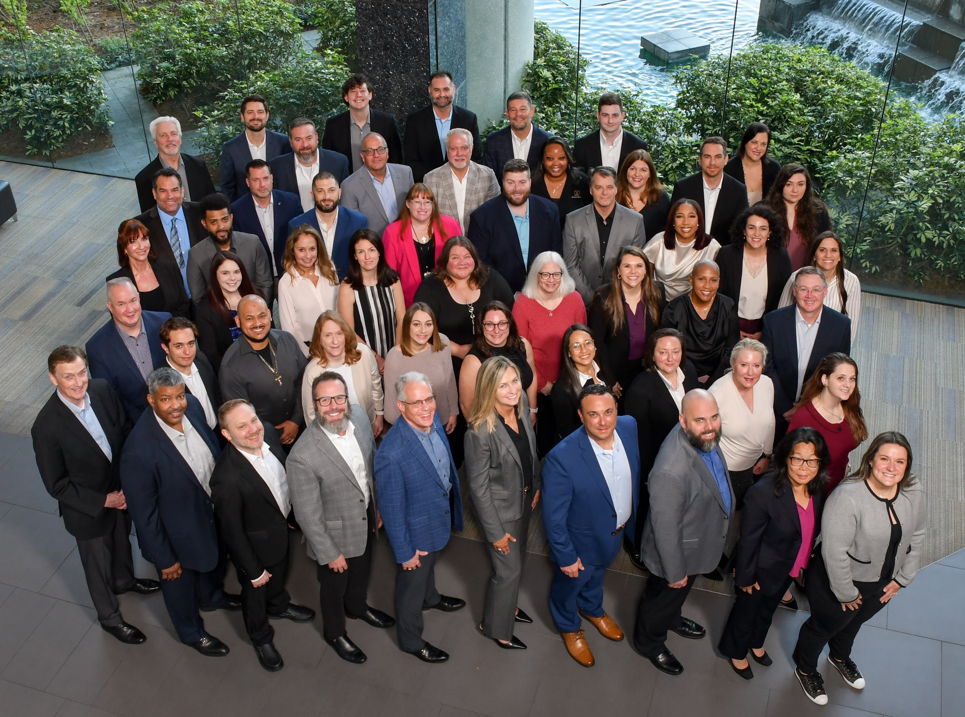 Father and son playing