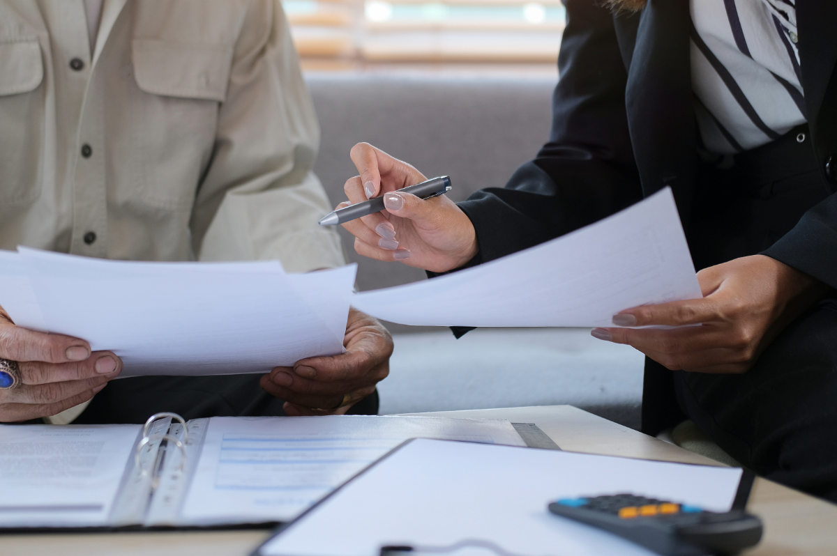 Father and son playing
