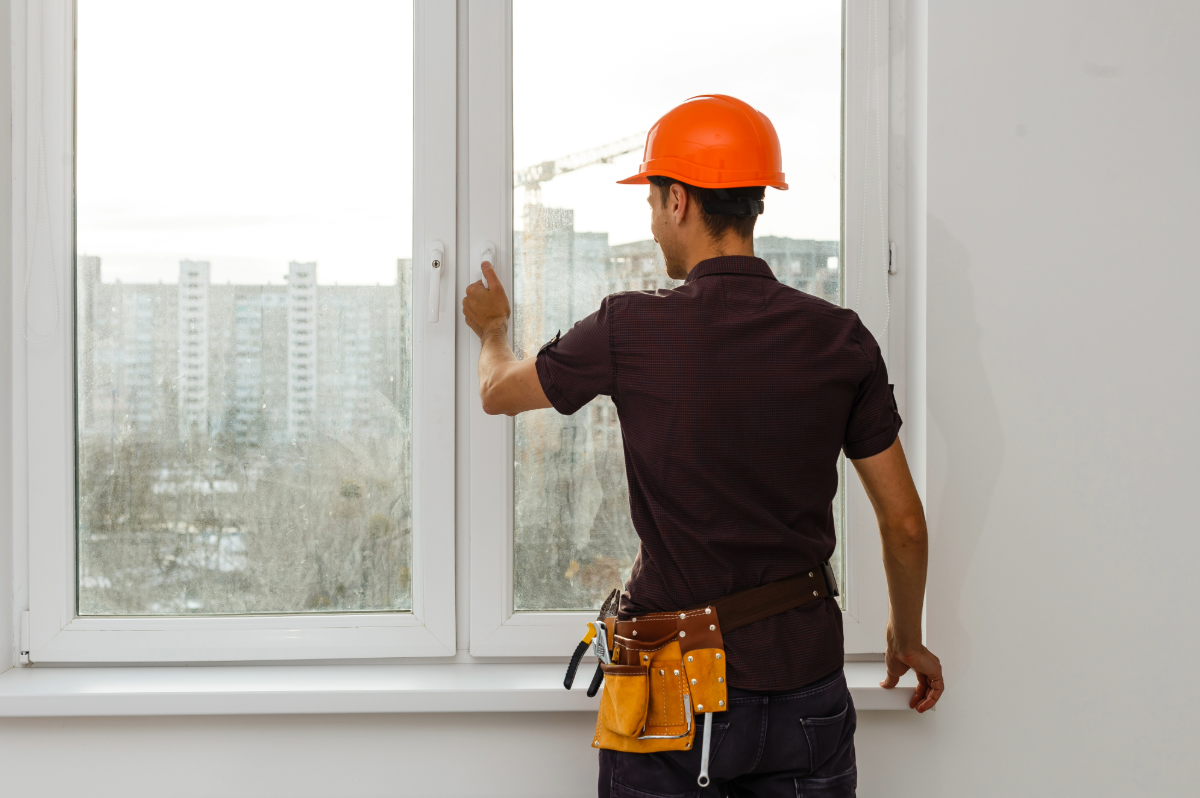 Father and son playing