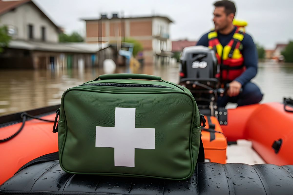 Team celebrating by joining hands