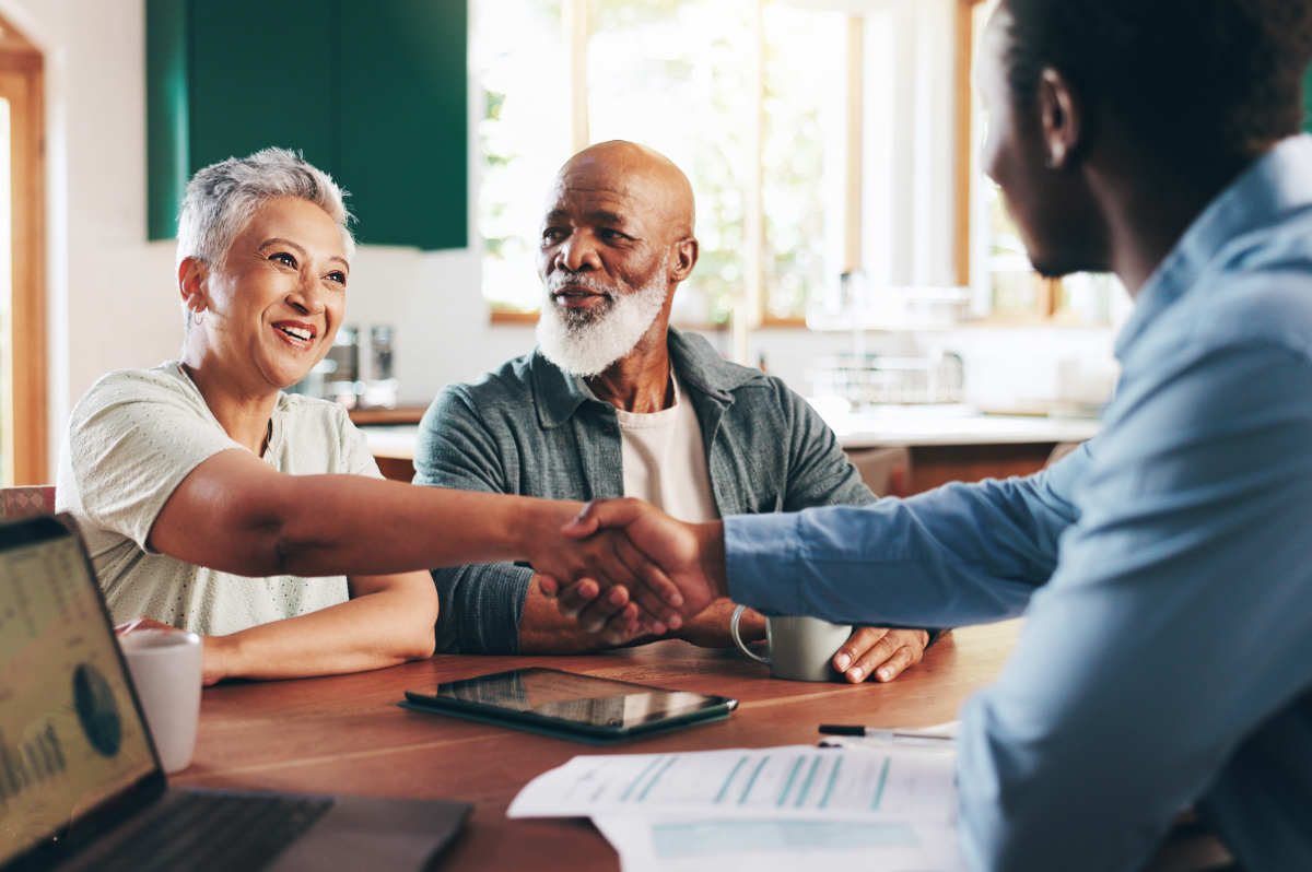 Father and son playing