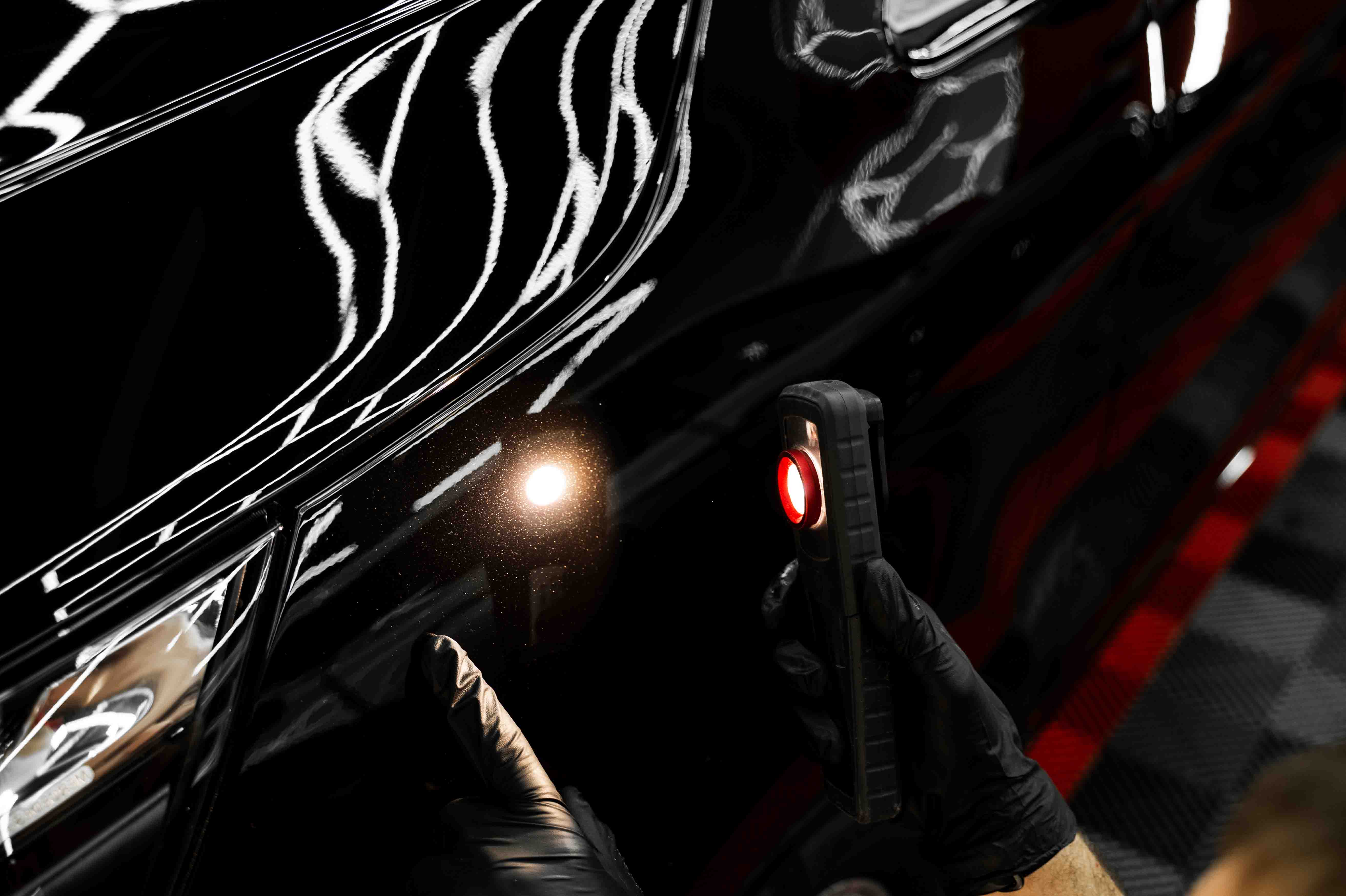 Ceramic coating paint inspection.