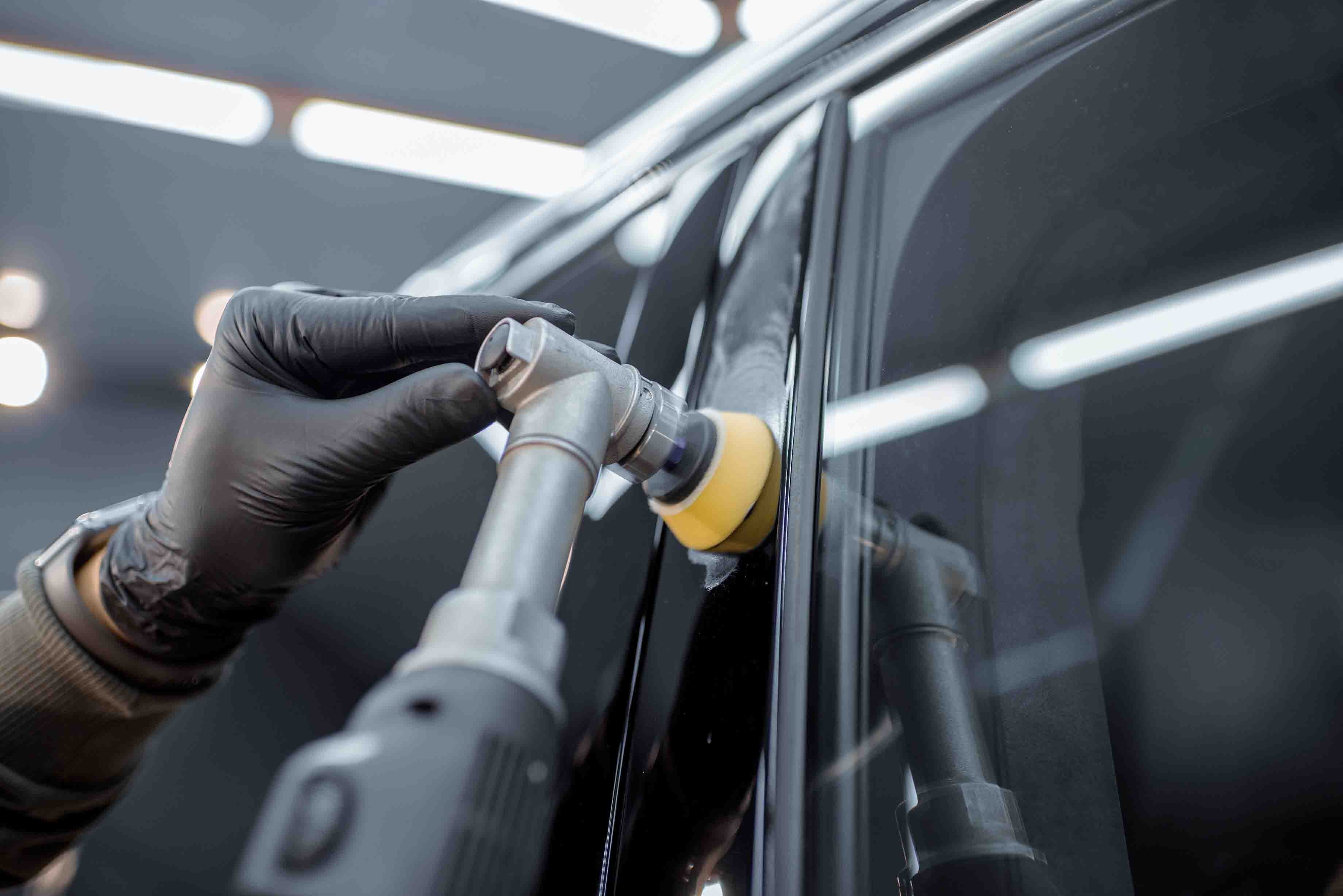 Paint correction small machine polish.