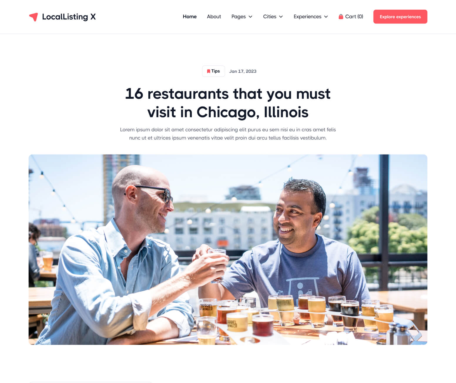 LocalListing X - Blog Post Page - Webflow Template