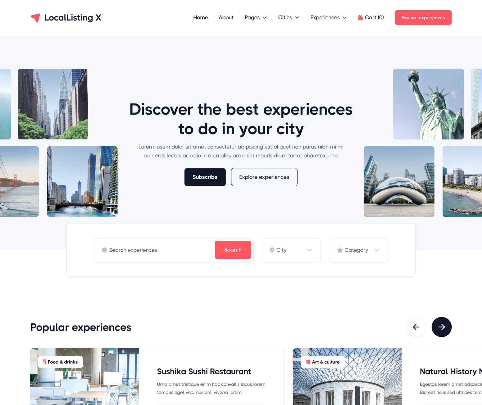 LocalListing X - Home V3 Page - Webflow Template