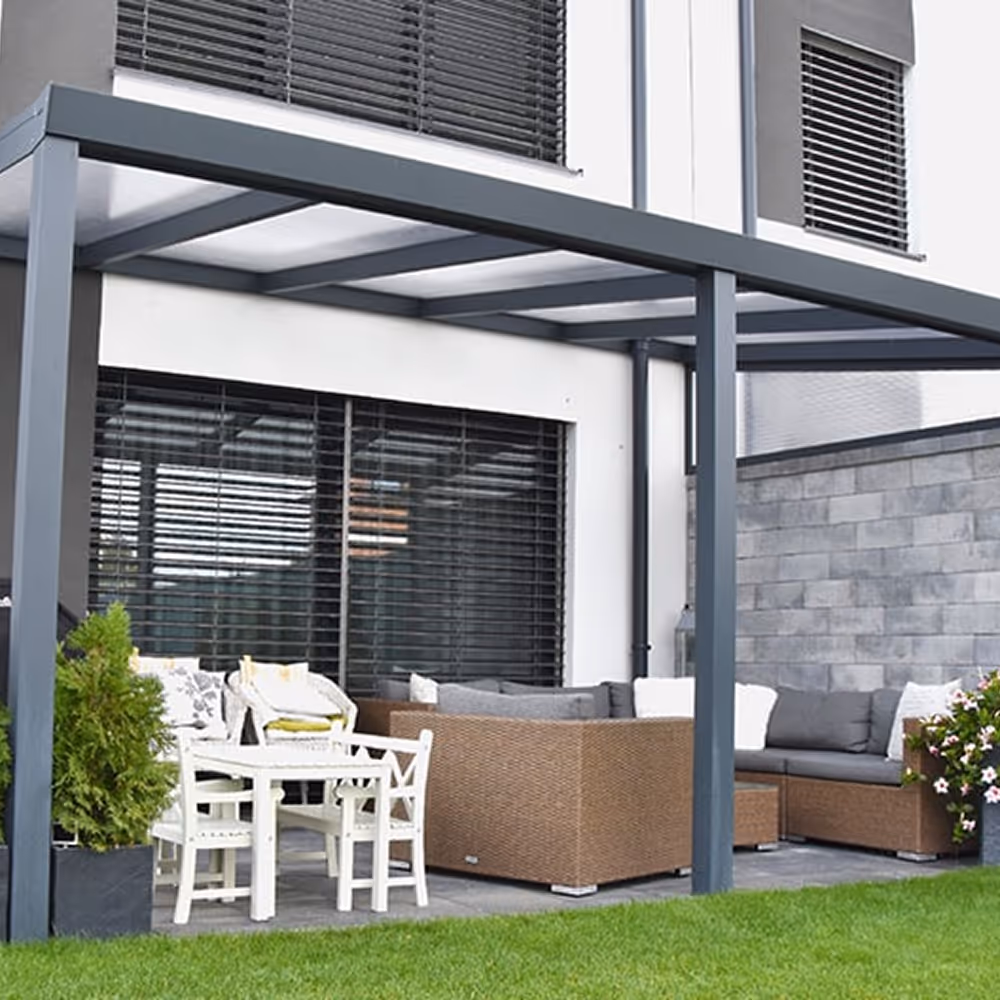 Terrassenüberdachung - Premium XL - Ideal für die meisten Gärten