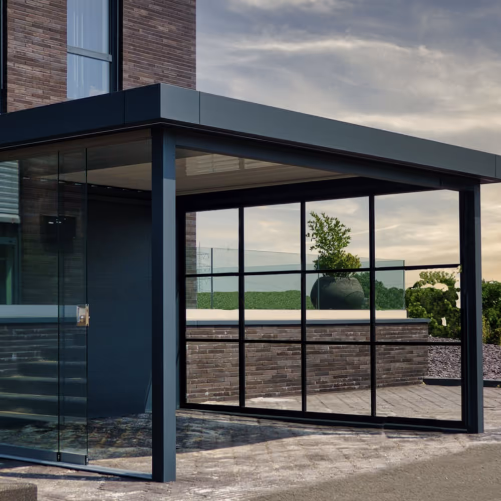 Terrassenüberdachung - Lamellendach - auch mit Seitenwänden