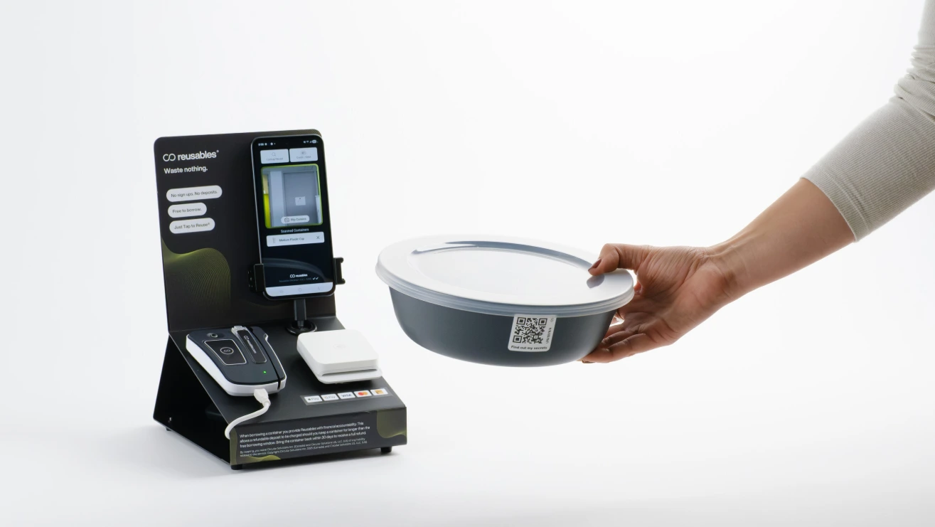 Tap-to-Reuse™: Deposit-free reuse for food and drinks