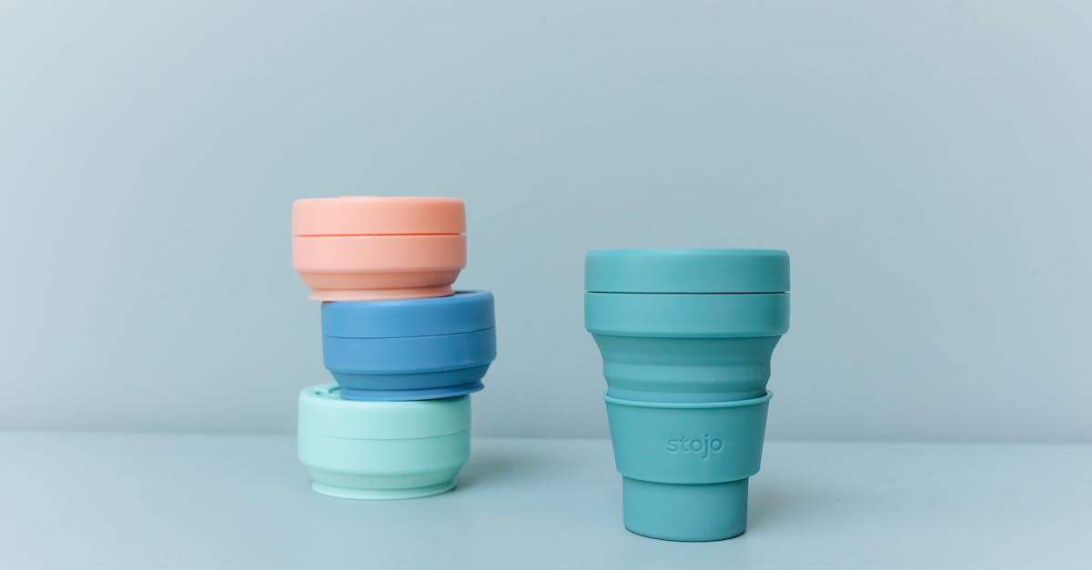 Stacked reusable cups ready for event beverage service