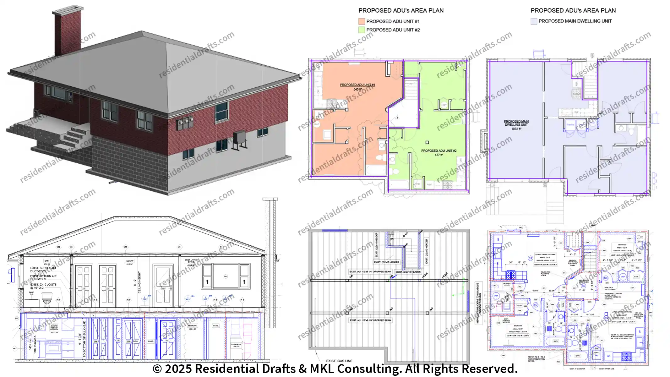 Belleville Residential Conversion to Duplex. Code-compliant Architectural, Structural, and HVAC plans to streamline permit approval. Contact us today.