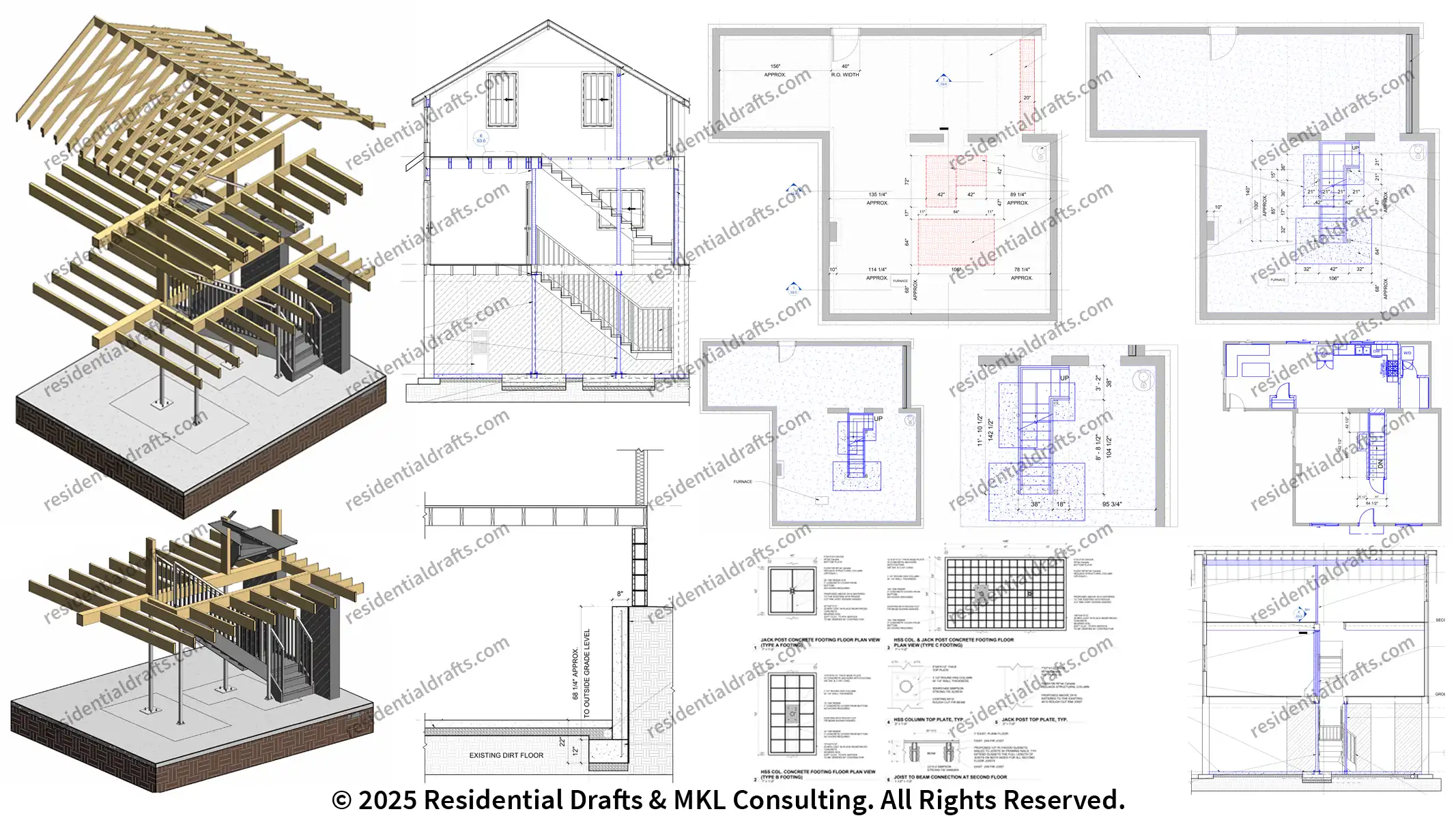Detailed Structural Drafting for Port Hope, ON residences. We provide foundation, footing, and beam layouts via BIM for seamless permit approval.