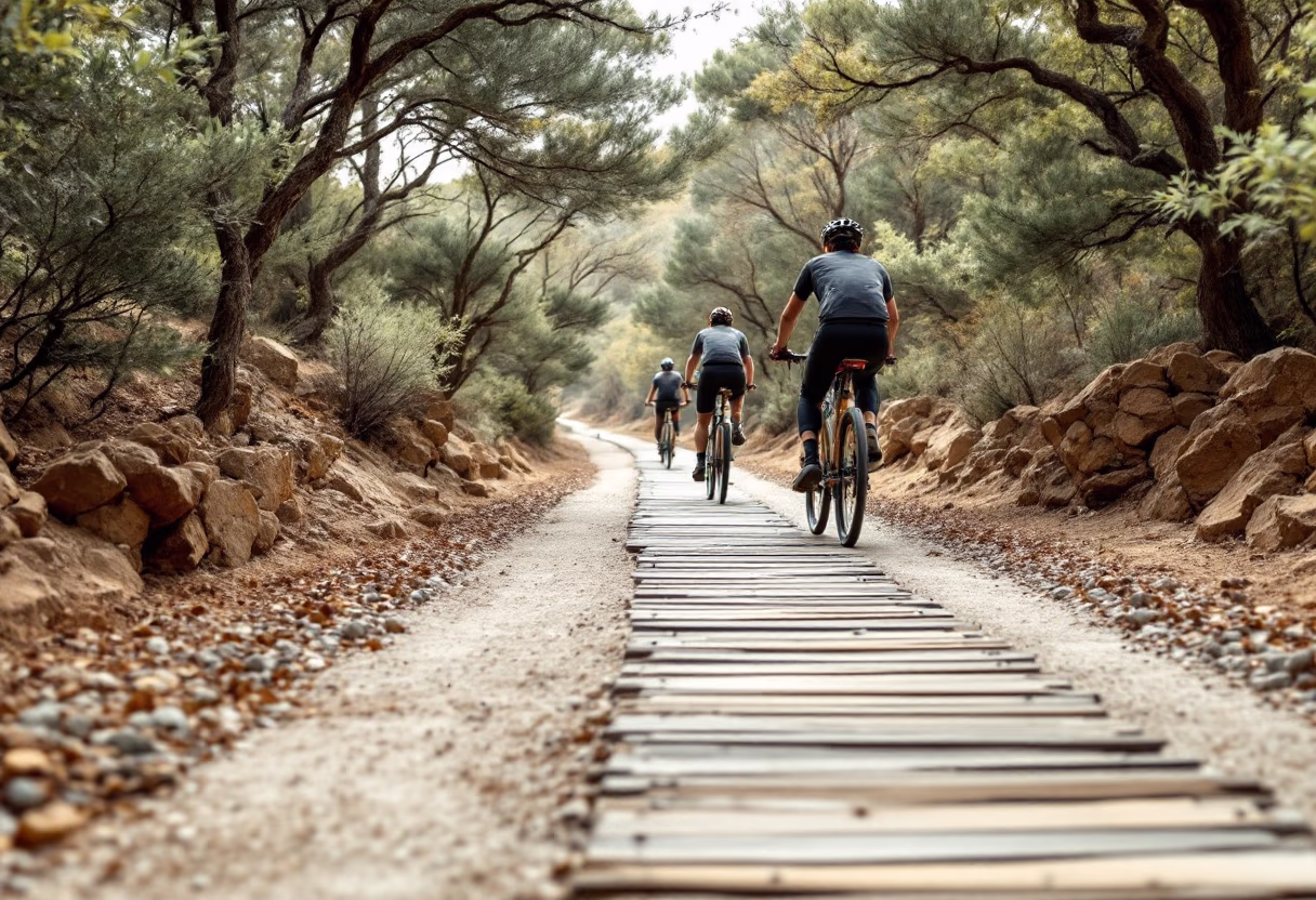 image of cycling community event (for a bicycle shop)