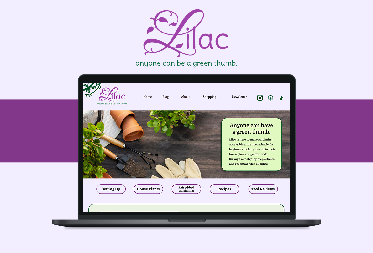 Lilac Practice Web Page