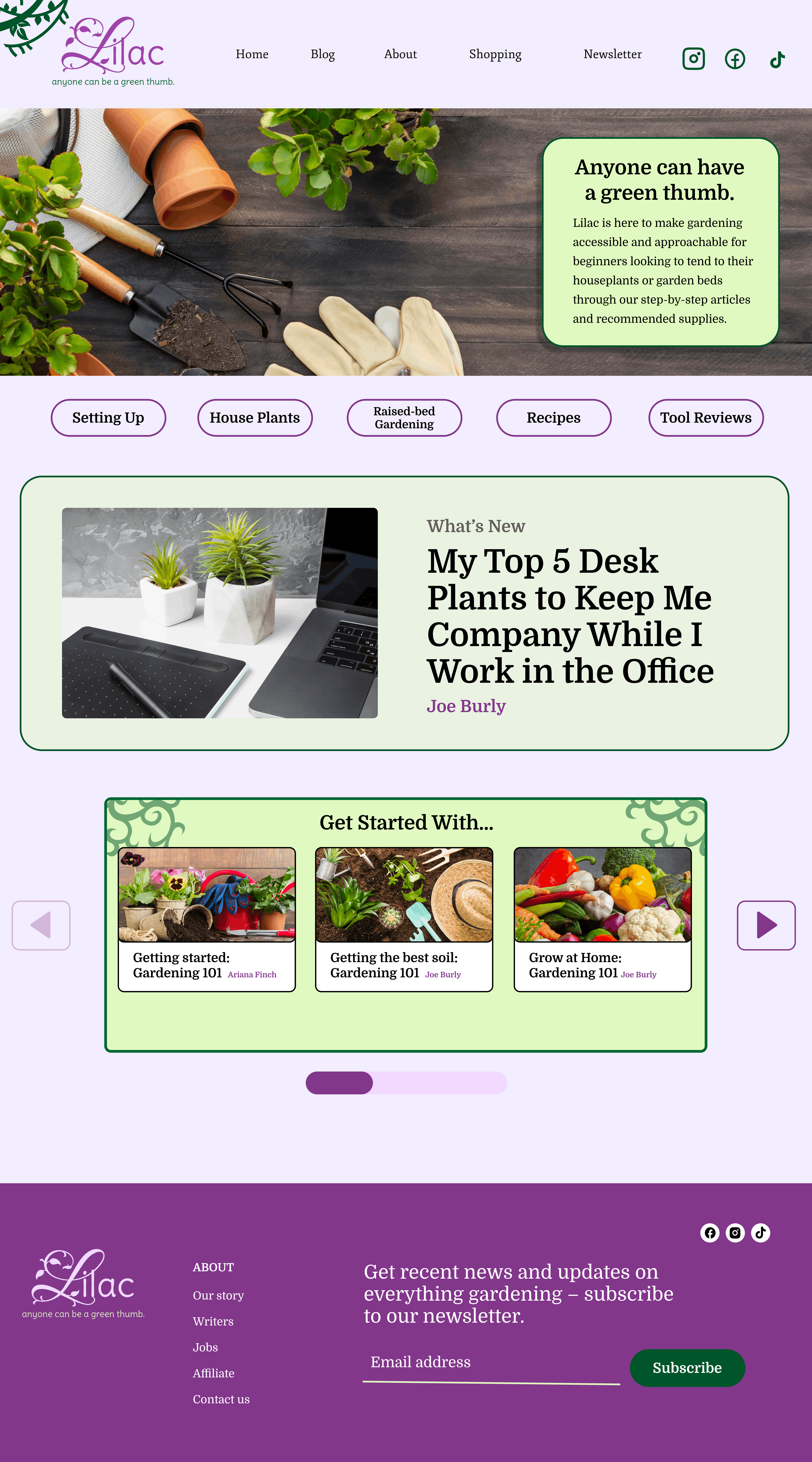 Lilac Webpage