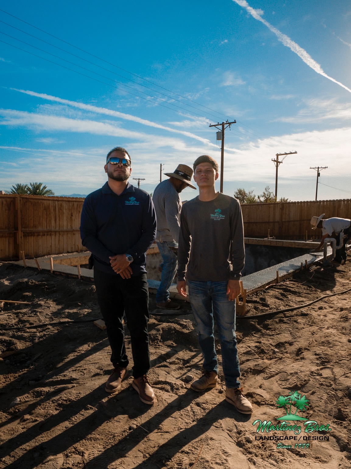 Owners son working hard!