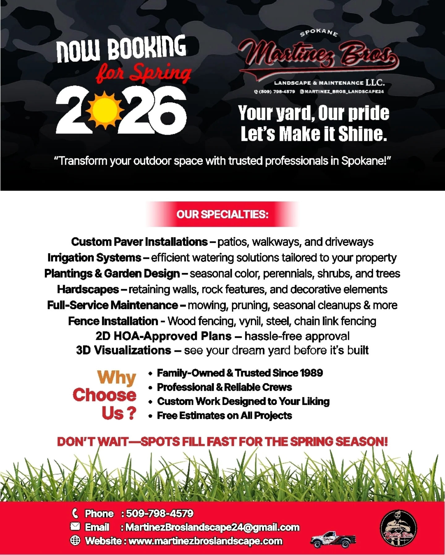 2026 Your yard our pride, Advertisement