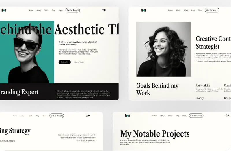 Neom Portfolio Template - Designed by Azwedo.com and Wedoflow.comv