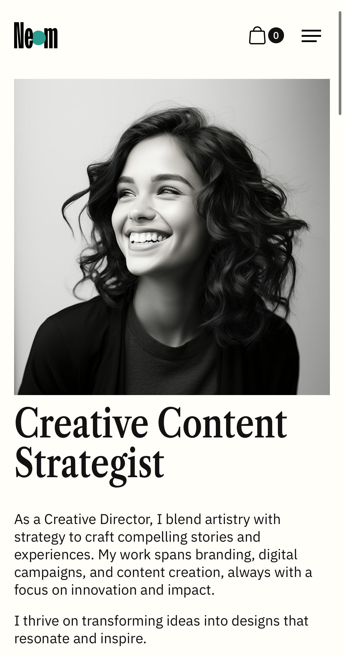 Neom Portfolio Template - Designed by Azwedo.com and Wedoflow.comv