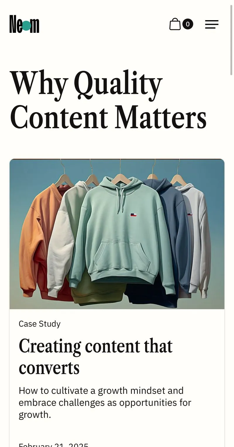 Neom Portfolio Template - Designed by Azwedo.com and Wedoflow.comv