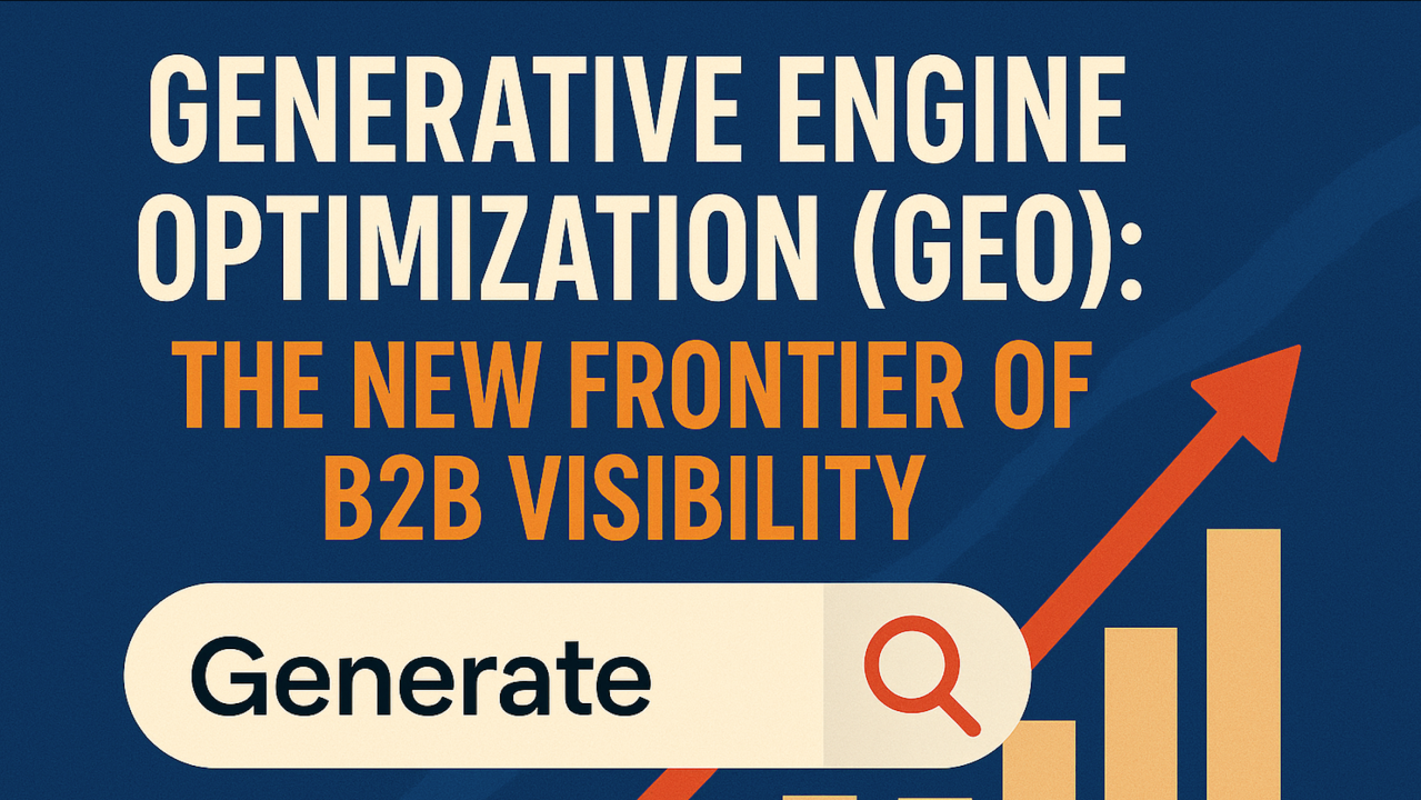 Generative Engine Optimisation (GEO): The New Frontier in B2B