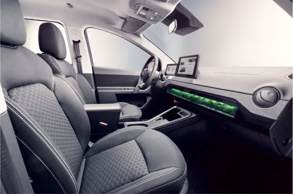 the interior of a car