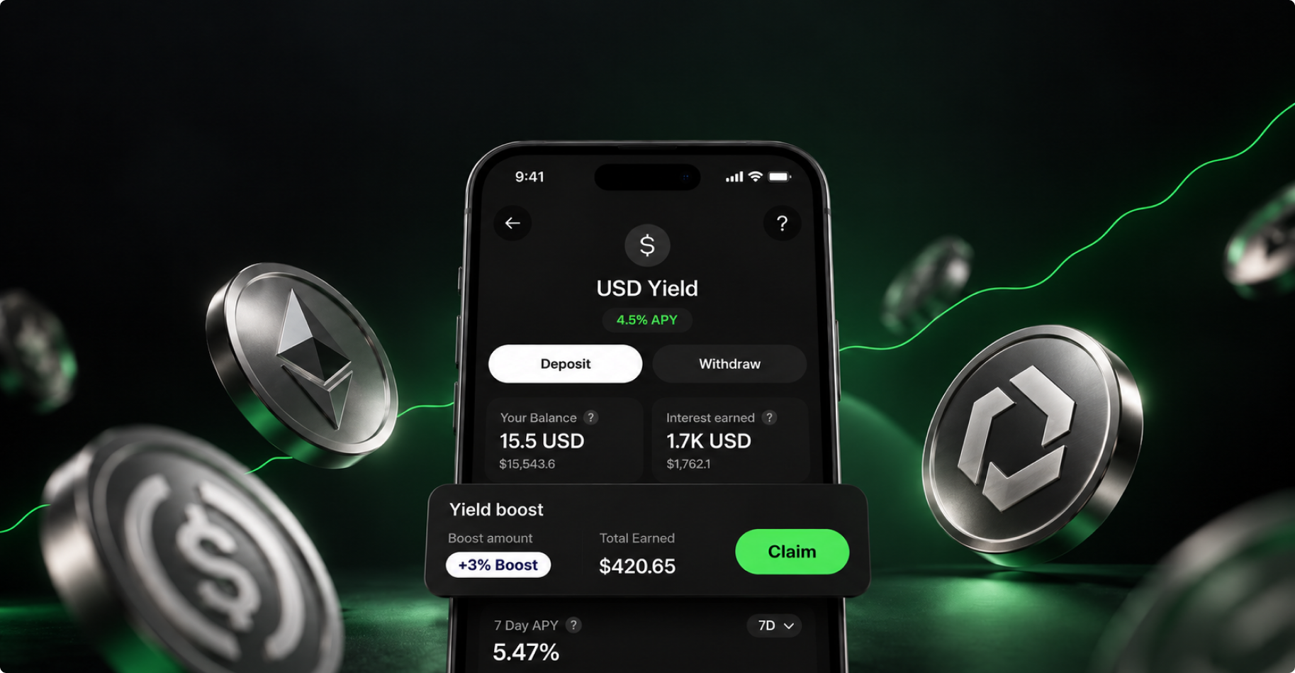 Yield Boost is live: +2% APY on Prime, +3% APY on Ultra