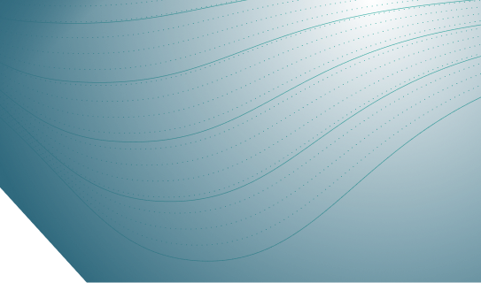 Blauer Hintergrund mit geschwungenen Linien aus kleinen Punkten, die von oben rechts nach unten verlaufen.