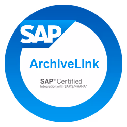SAP ArchiveLink, SAP-zertifizierte Integration mit SAP S/4HANA.