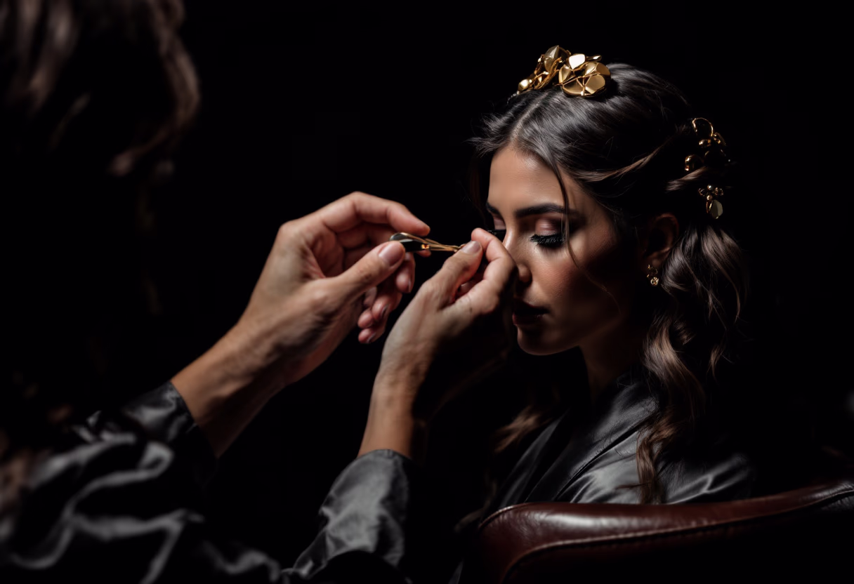 image of hairstyling service in progress