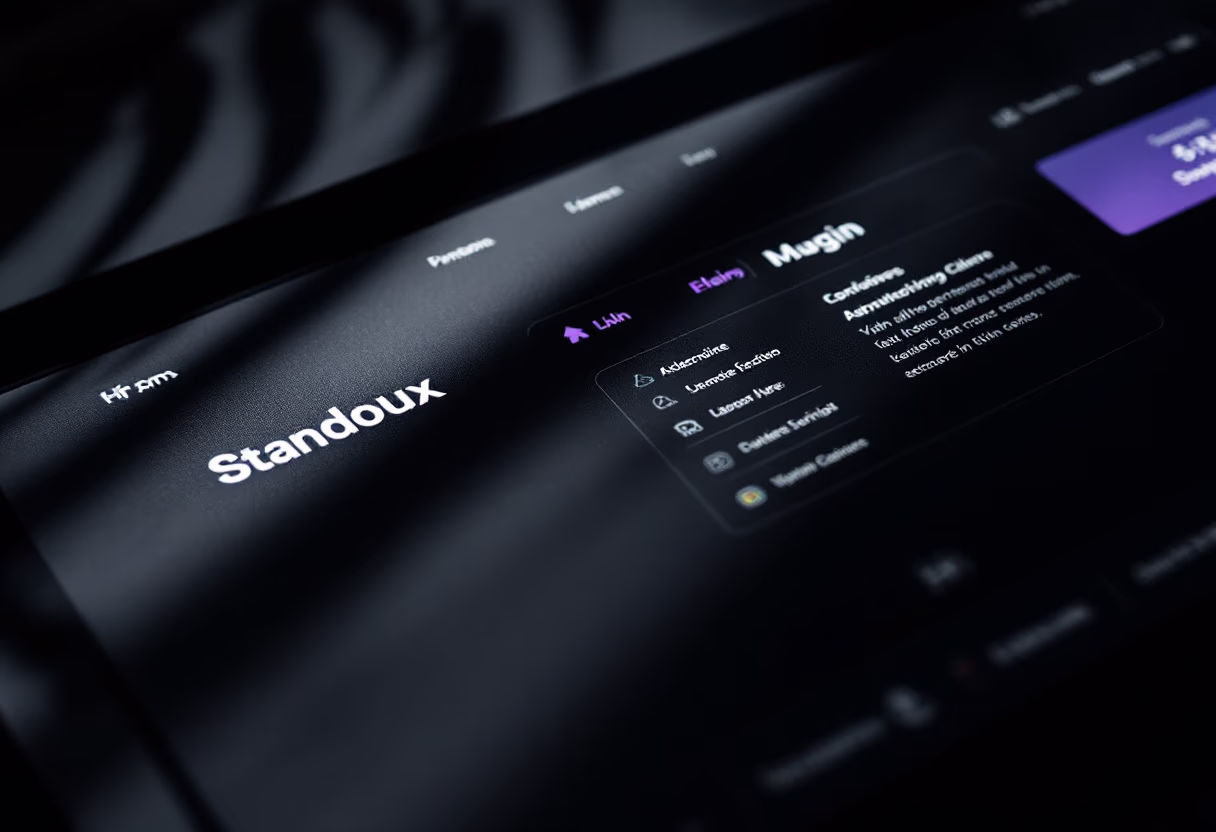 [interface] image of customizable settings dashboard for an ai fintech company