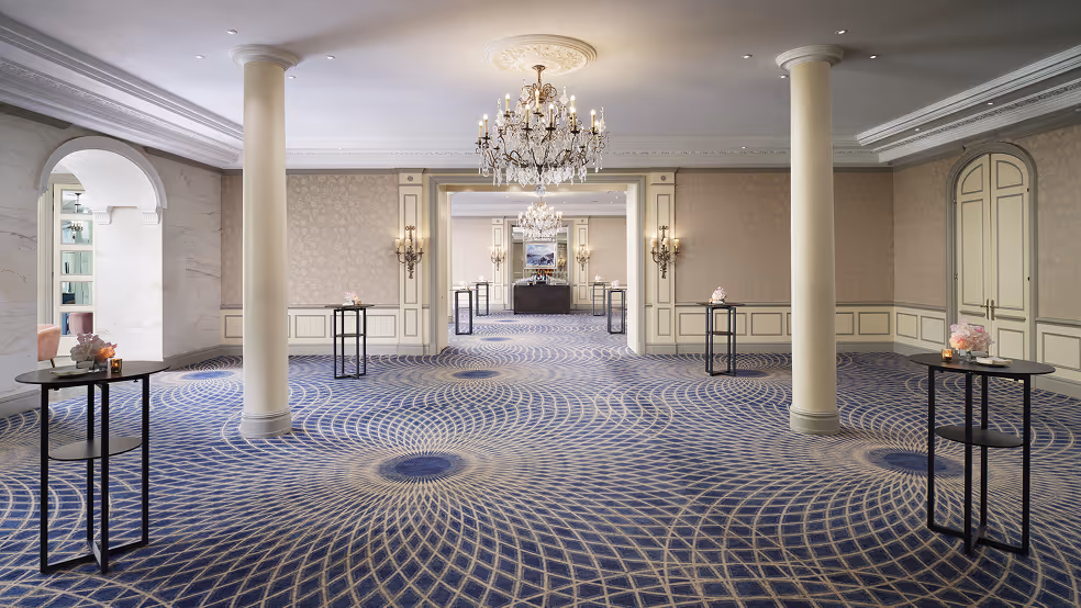 Combining elegant grandeur with intimacy and warmth, the River Room is not only perfect for private dining and special parties but also acts as a spacious and stylish reception room for larger events taking place in the Lancaster Ballroom.