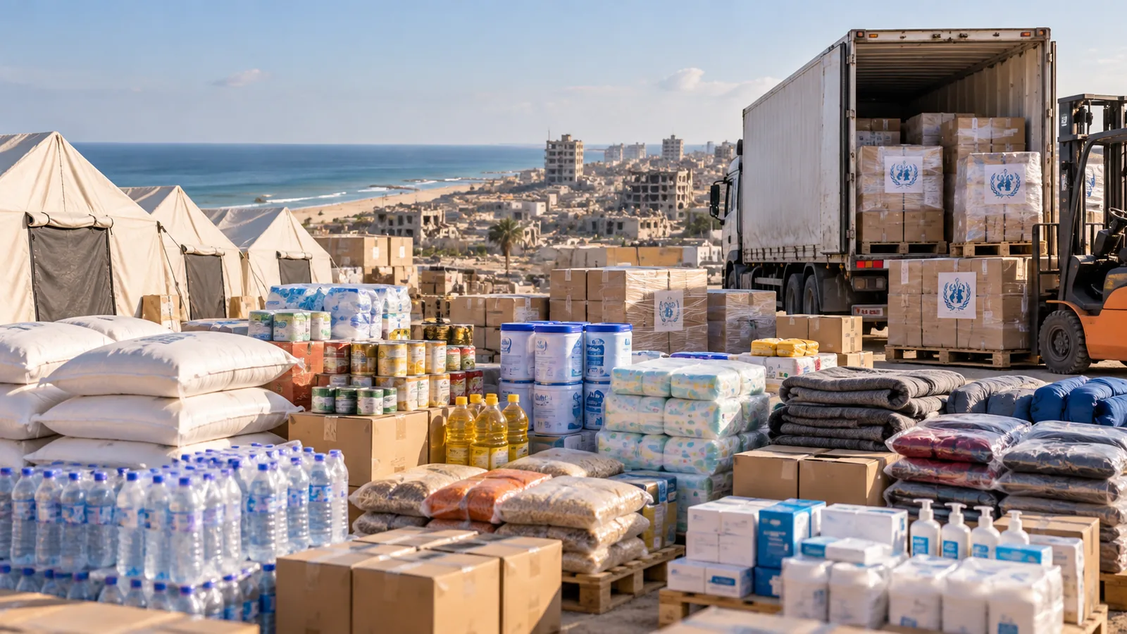 Illustrative logistics sector image