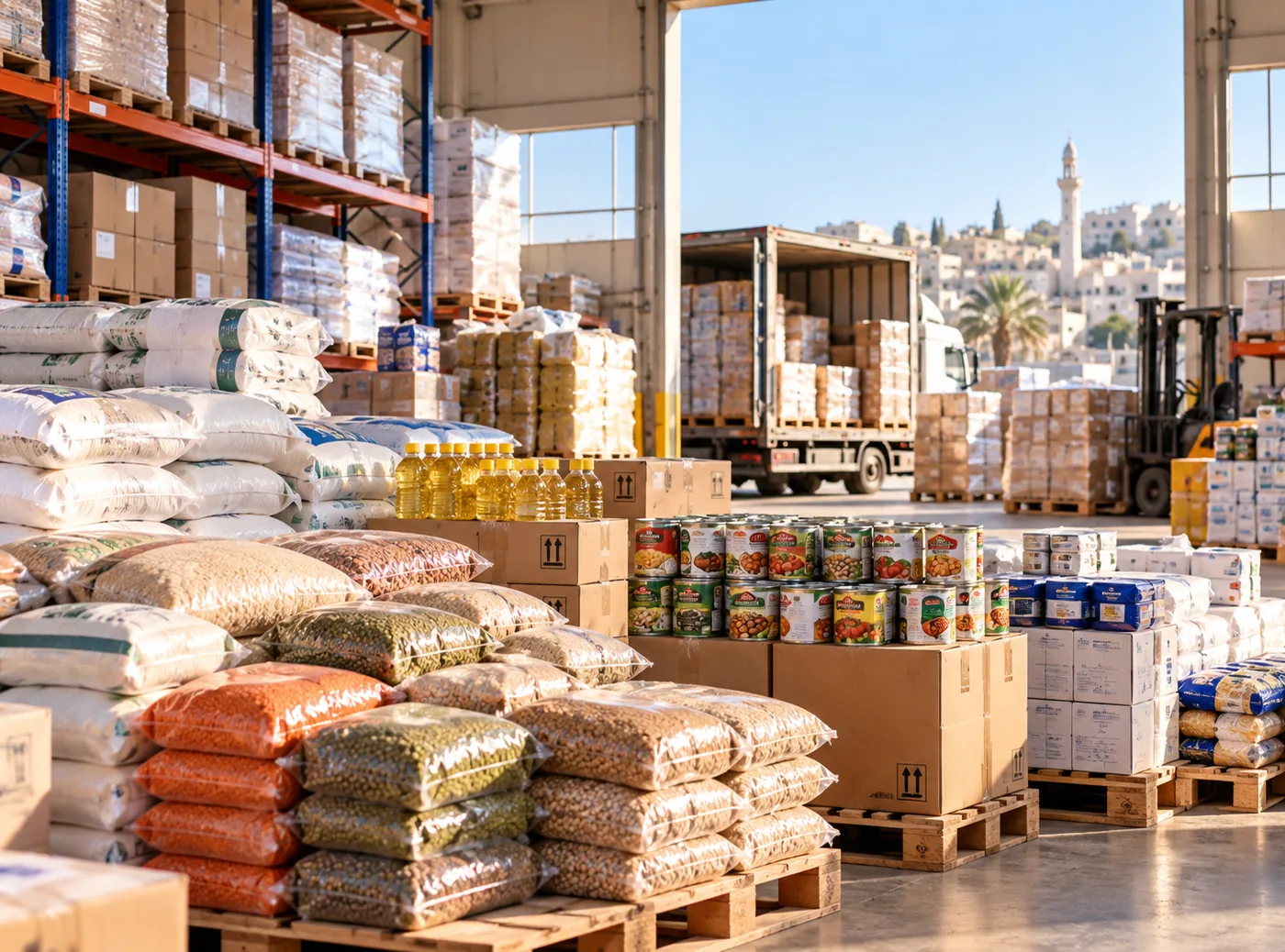 Illustrative logistics sector image