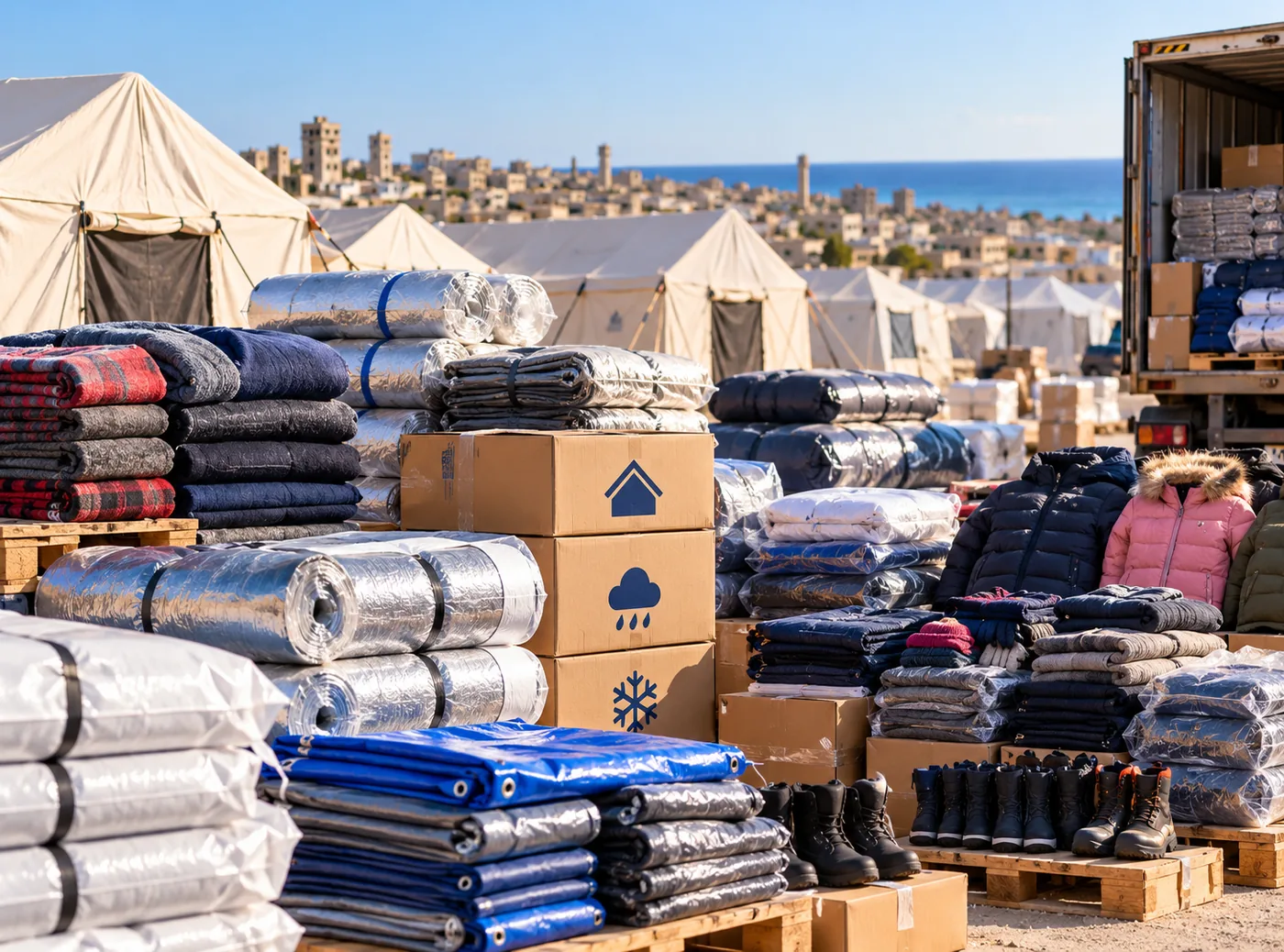 Illustrative logistics sector image