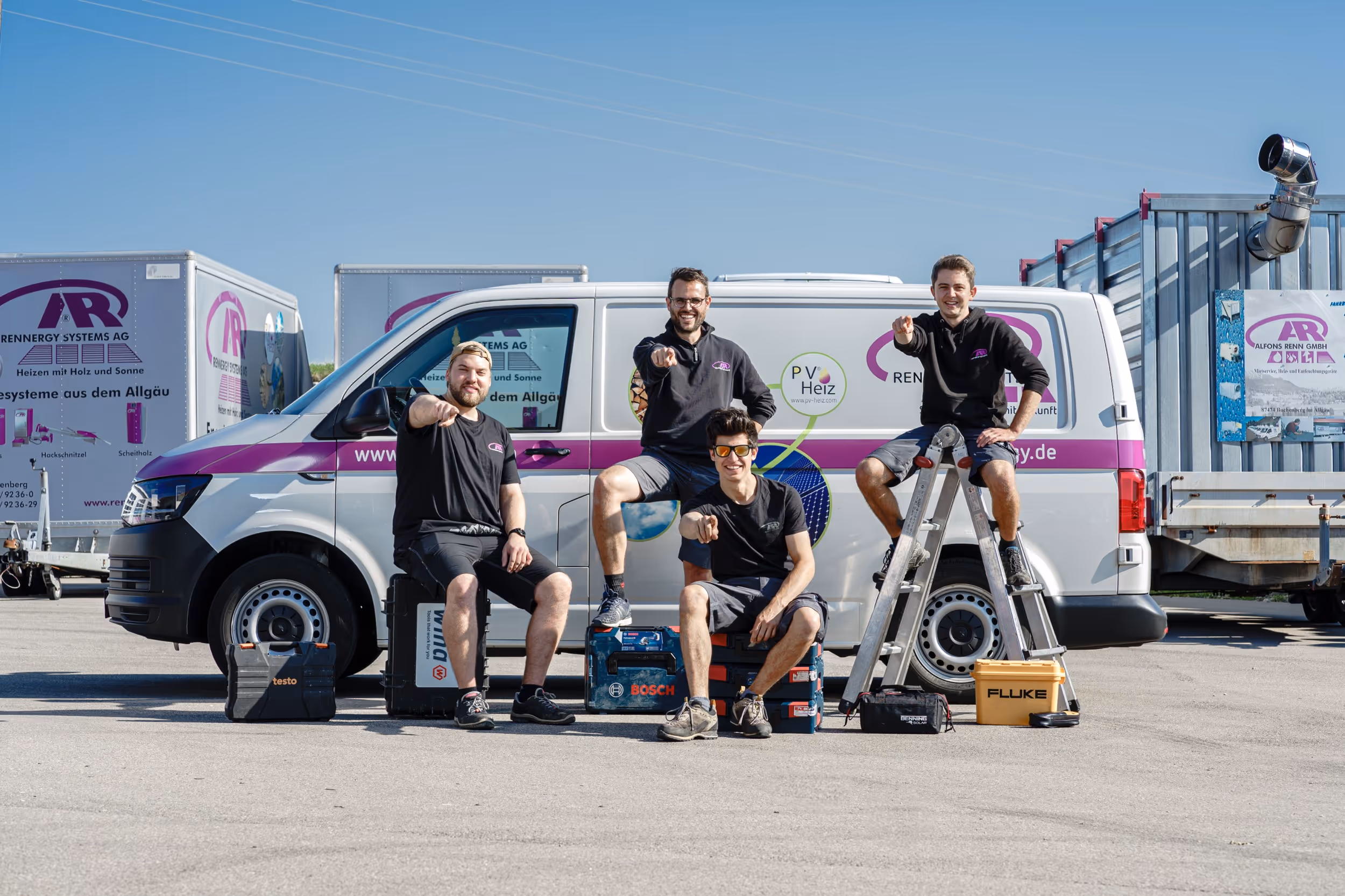 Rennergy Karriere — Außendienst-Team im Allgäu