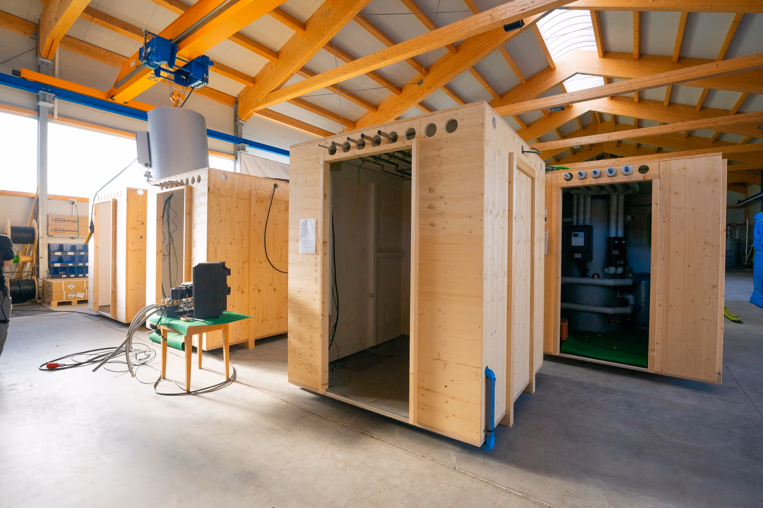 Rennergy Produktionshalle mit Holzmodulen in Buchenberg