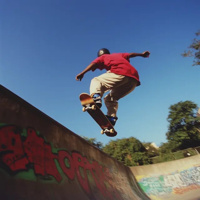 Skateboarder Mid-Air