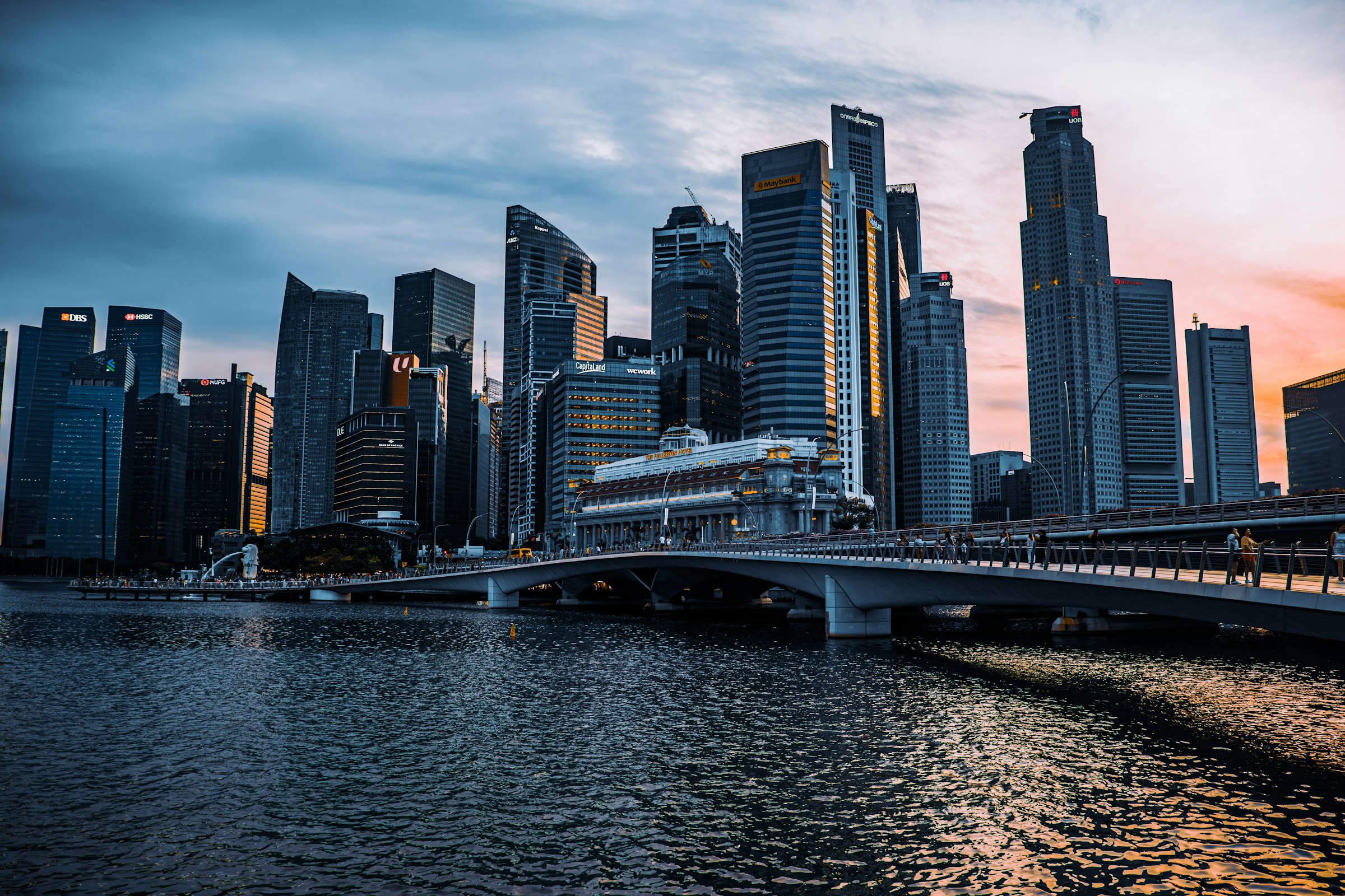 Singapore at golden hour
