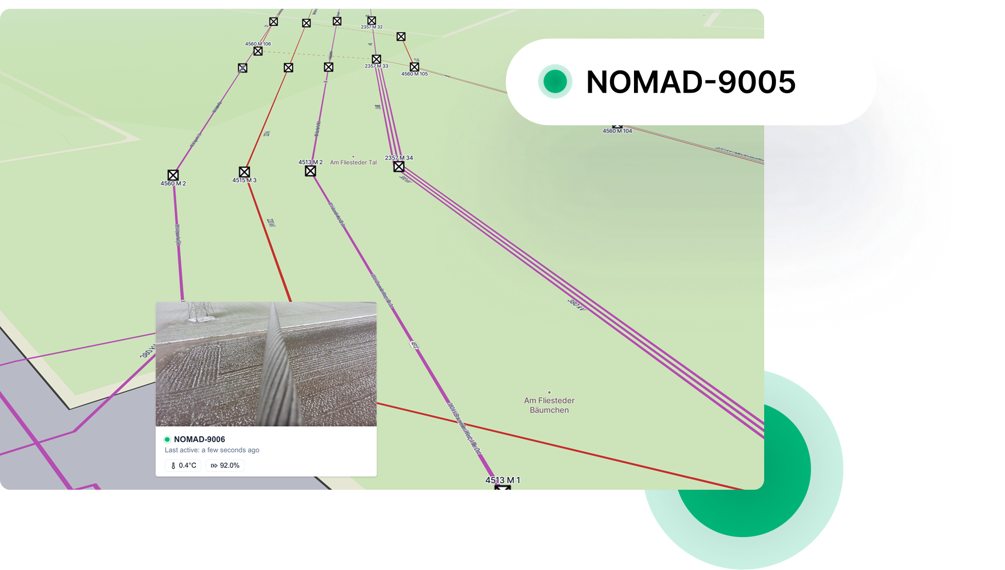 Nomadic App map view