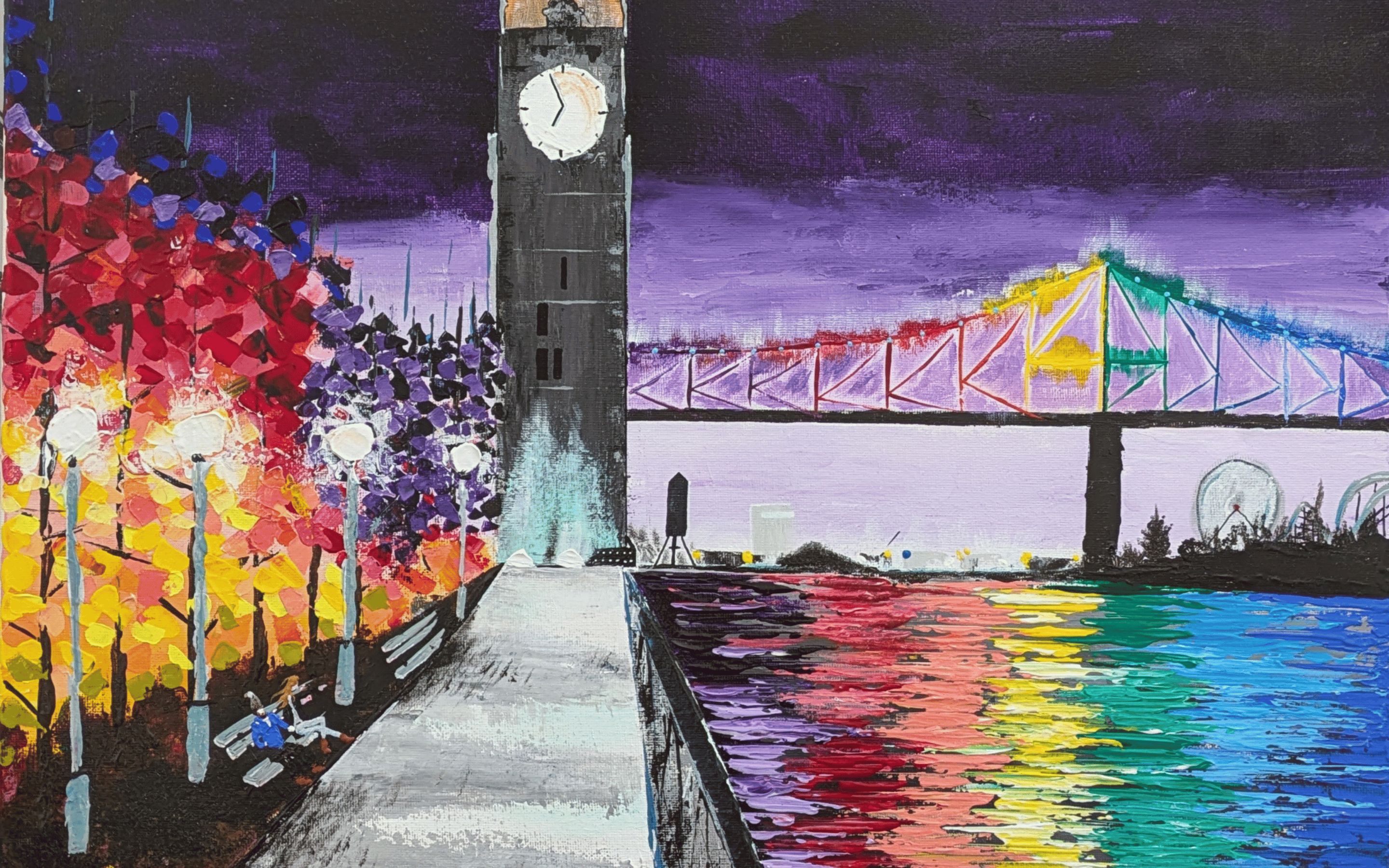 Lovers in Montréal – Clock Tower